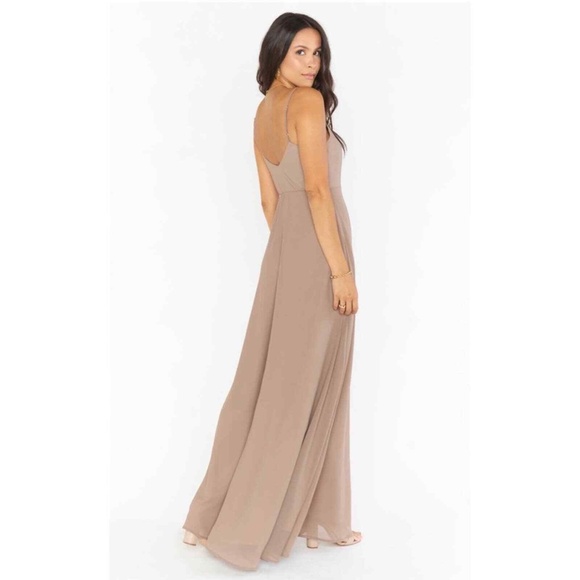 NWT SHOW ME YOUR MUMU Faith Maxi Dress L Dune - Picture 2 of 7